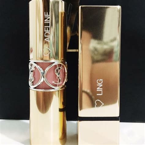 ysl lipstick name engraving price|YSL lipstick emblem ring.